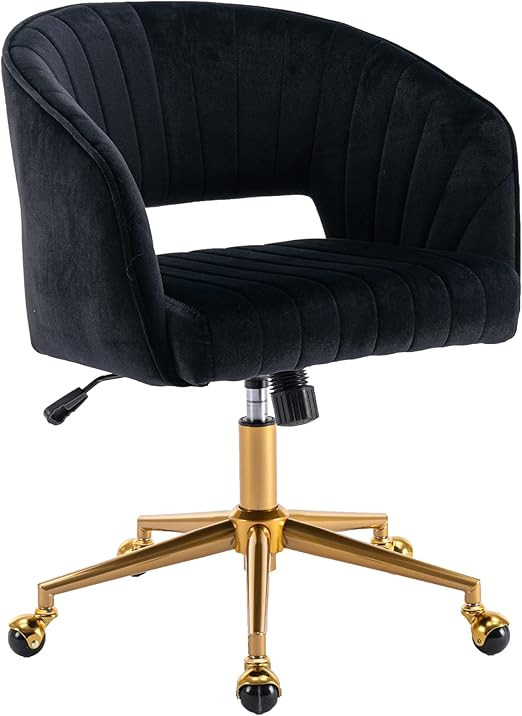 Home Office Chair Swivel Velvet Desk Chair Accent Armchair Upholstered Modern Tufted Chairs with ... | Amazon (US)