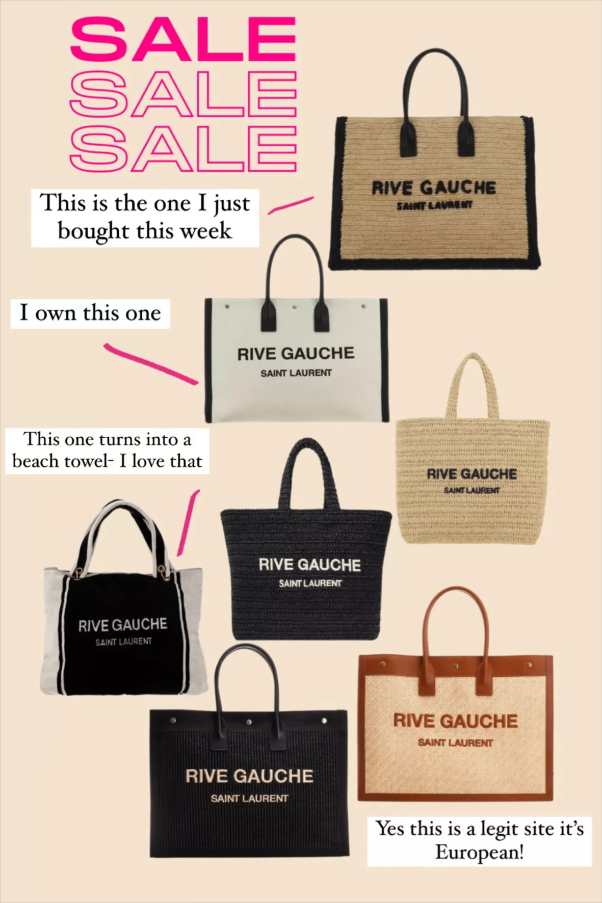 Saint Laurent Rive Gauche Shopping Bag - Farfetch