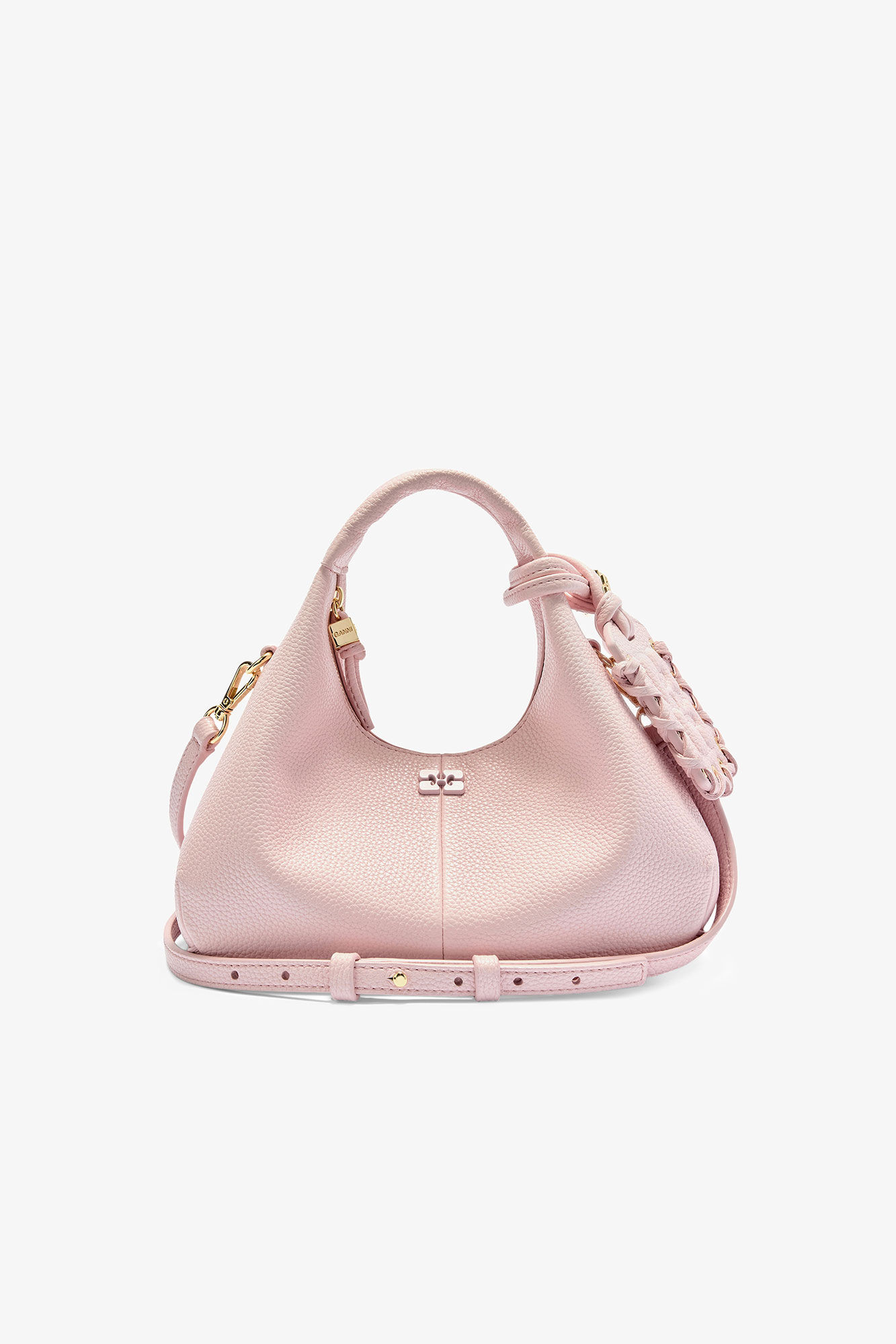 Grained Mini Hobo Bag | Ganni