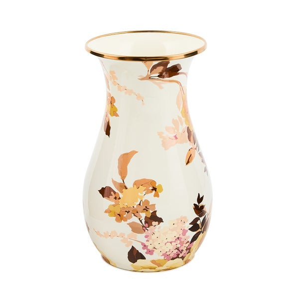 MacKenzie-Childs Wild Rose White Tall Vase | MacKenzie-Childs