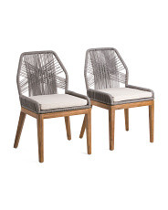 Set Of 2 Rope Dining Chairs | Marshalls