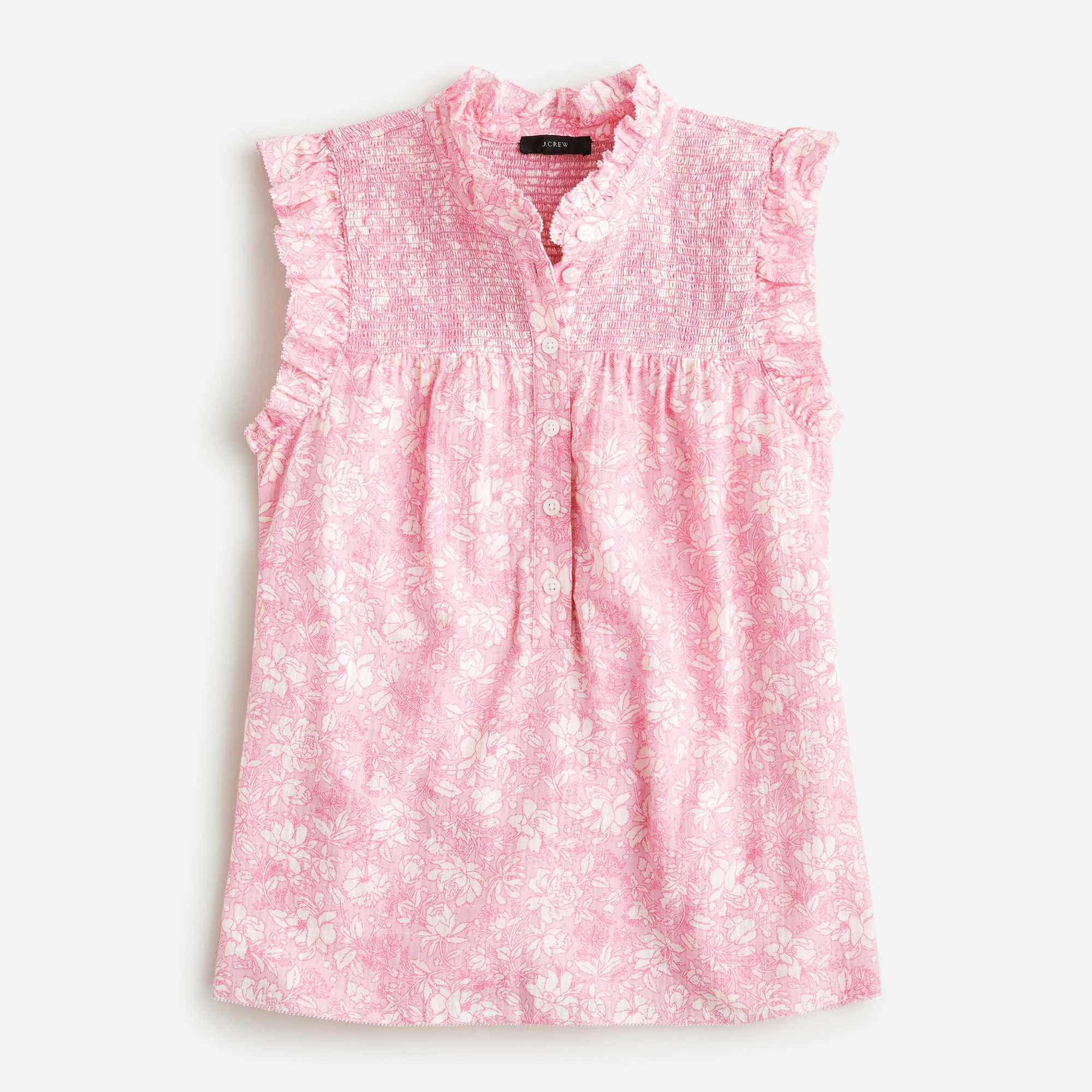 Garden soft gauze top in tossed floral | J. Crew US