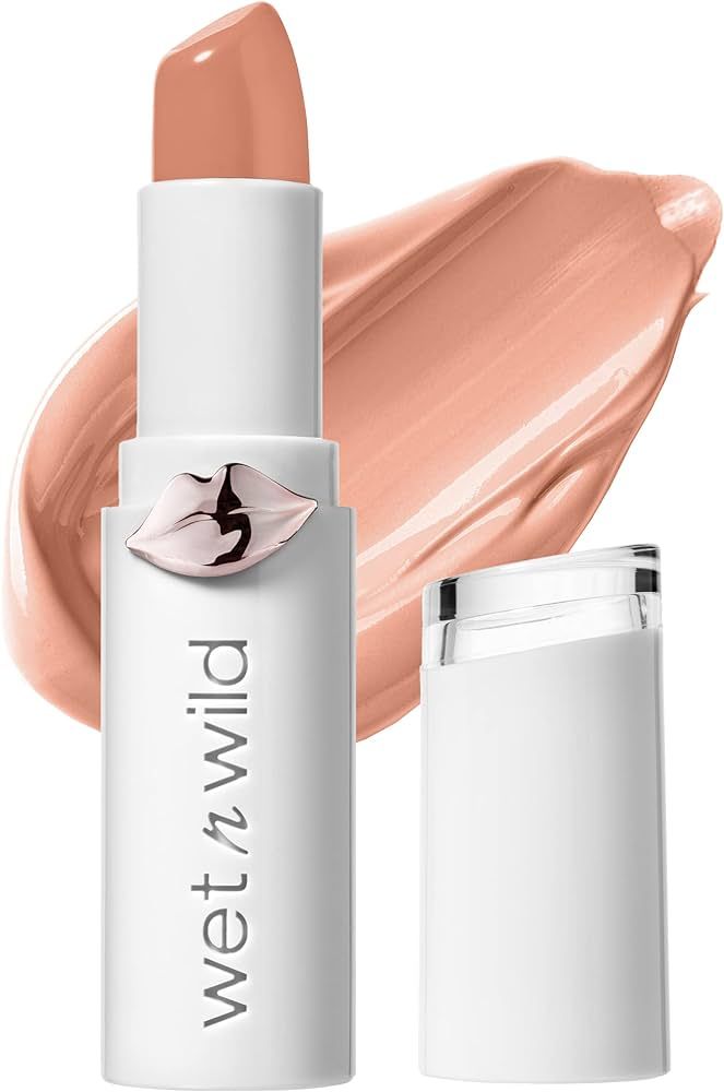 Lipstick By Wet n Wild Mega Last High-Shine Lipstick Lip Color Makeup, Peach Peach Please | Amazon (US)