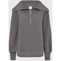 Vine in Black | Ottoman Rib Half-Zip Pullover | VARLEY USA, Deep Charcoal / XS | Varley US