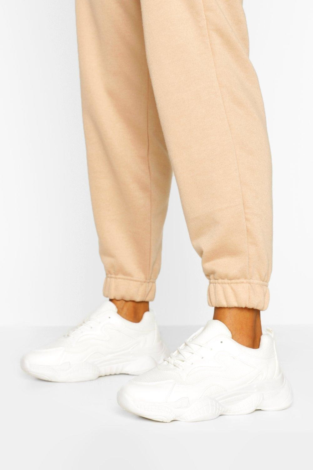 Wide Fit Chunky Sole Trainers | Boohoo.com (UK & IE)