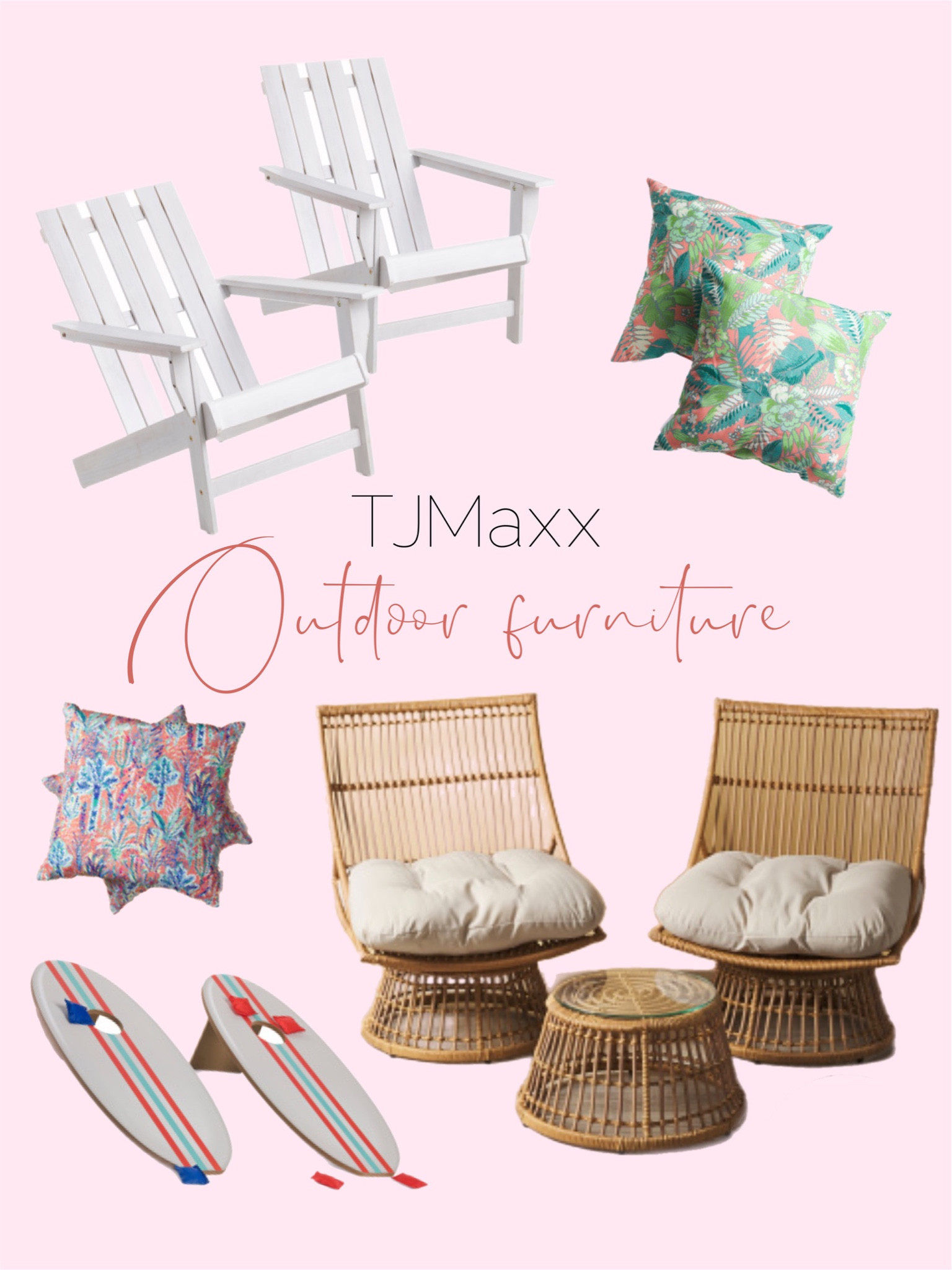 Outdoor furniture affordable. Back yard makeover. Tjmaxx and home goods finds. Backyard patio makeover. Outdoor patio furniture affordable. 

#LTKSeasonal #LTKhome #LTKswim