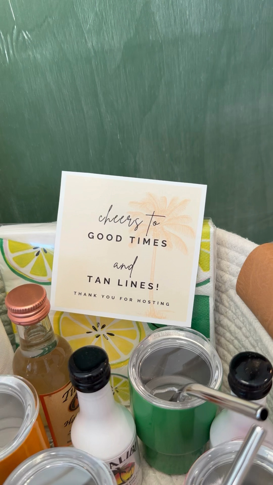 Cheers To Good Times & Tan Lines, Thank You For Hosting! Here is a summer fun hostess gift idea. I love these mini tumblers. Happy Gifting🖤#LTKGiftGuide

#LTKSeasonal #LTKVideo