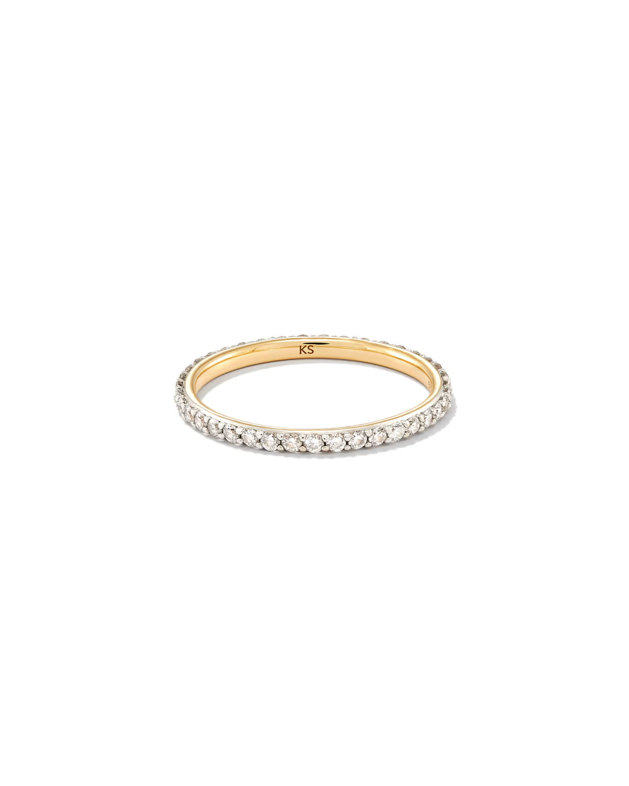 Marilyn 14k Yellow Gold Full Eternity Band Ring in White Diamond, .5ct | Kendra Scott | Kendra Scott