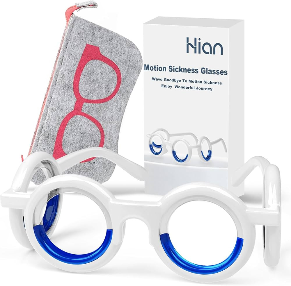 Hion Motion Sickness Glasses,Relieve Carsickness Airsickness Seasickness Glasses,Ultra-Light Port... | Amazon (US)