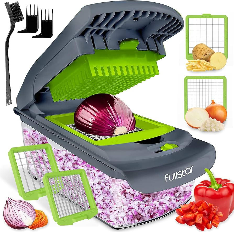 Fullstar Vegetable Chopper - Food Chopper - Onion Chopper - Vegetable Slicer & Spiralizer - Veggi... | Amazon (US)