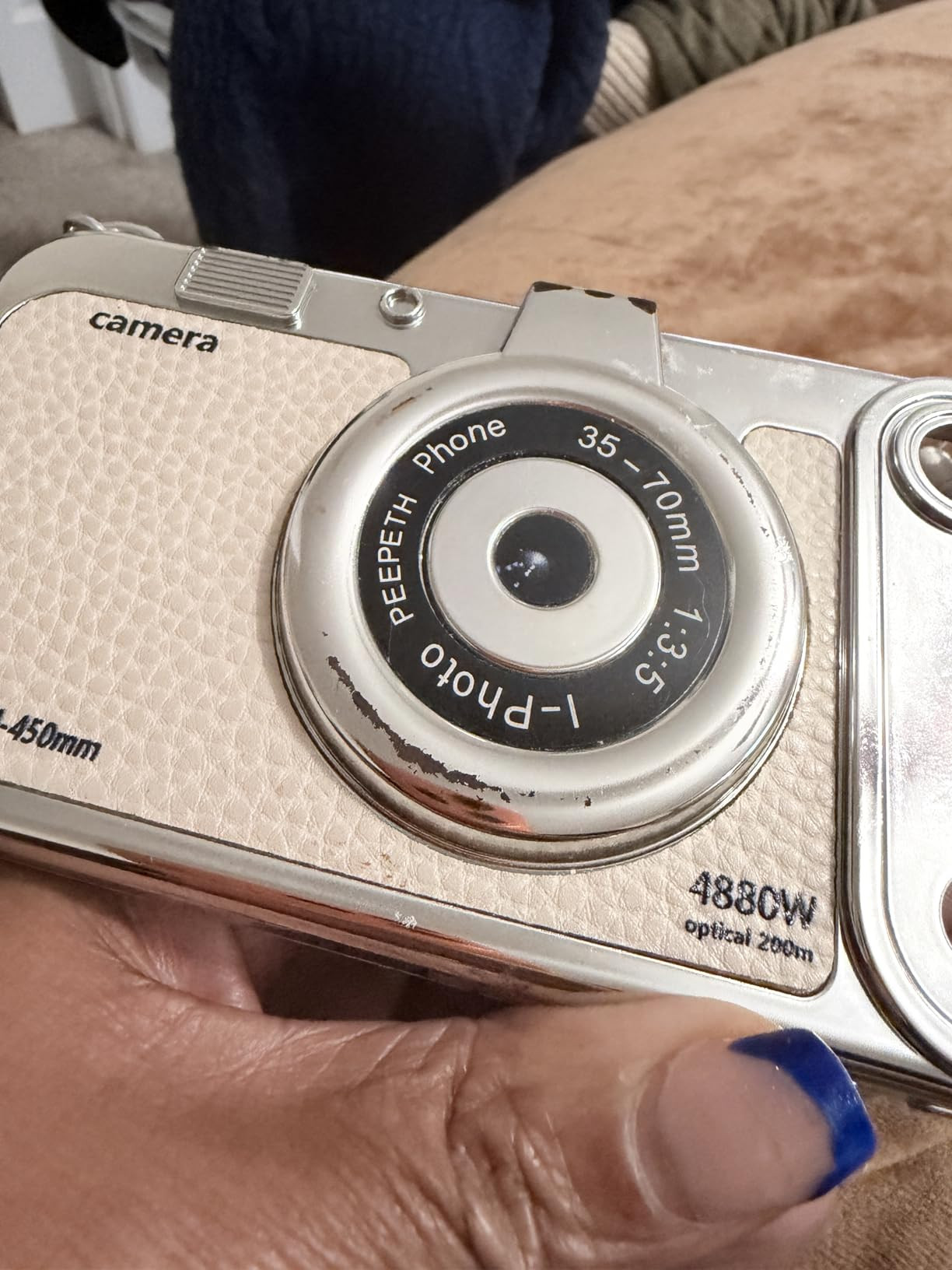 3D Vintage Camera Phone Case with Hand Strap - Unique Cool Silicone PC Shockproof Crossbody Prote... | Amazon (US)