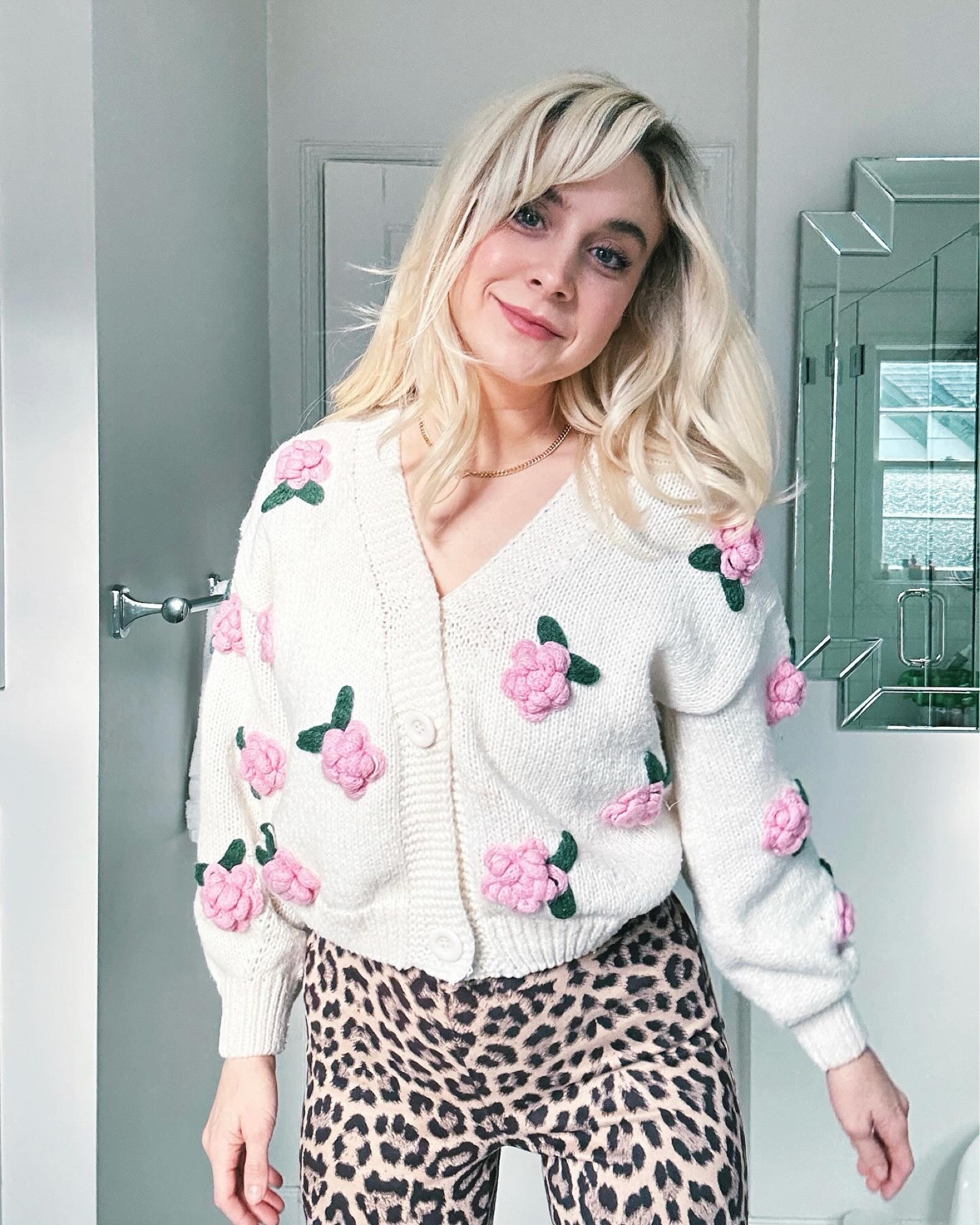 Prints on Prints 🌹🐆 I wore these pants twice this weekend with different sweaters (yes I washed them hehe) and both looks were so cozy and cute! 

#LTKstyletip