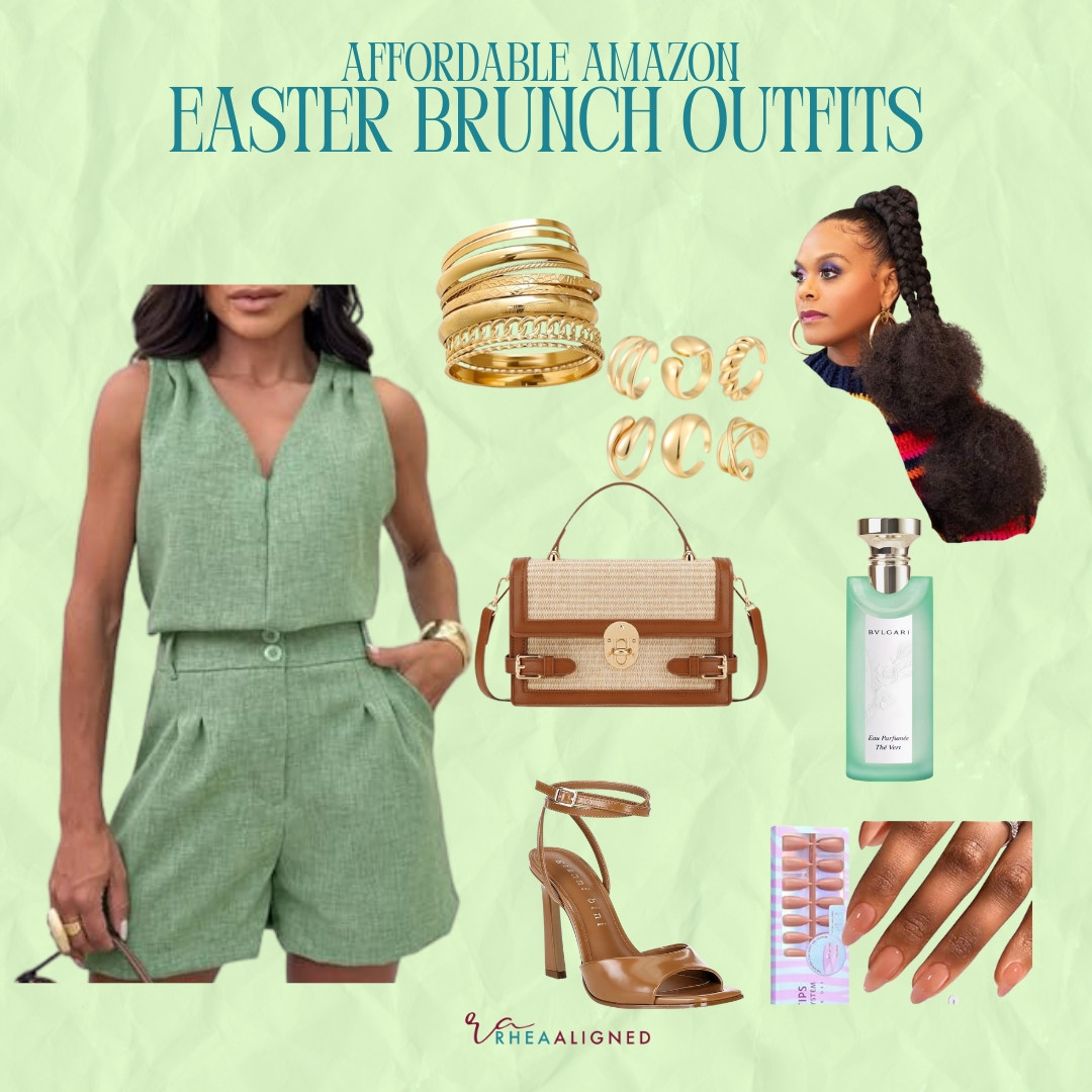 I typically don't do a lot of green unless it's emerald. This is perfect attire for the day before Easter Sunday errands. 

#RheaAligned #LTKEaster 

 #LTKSeasonal