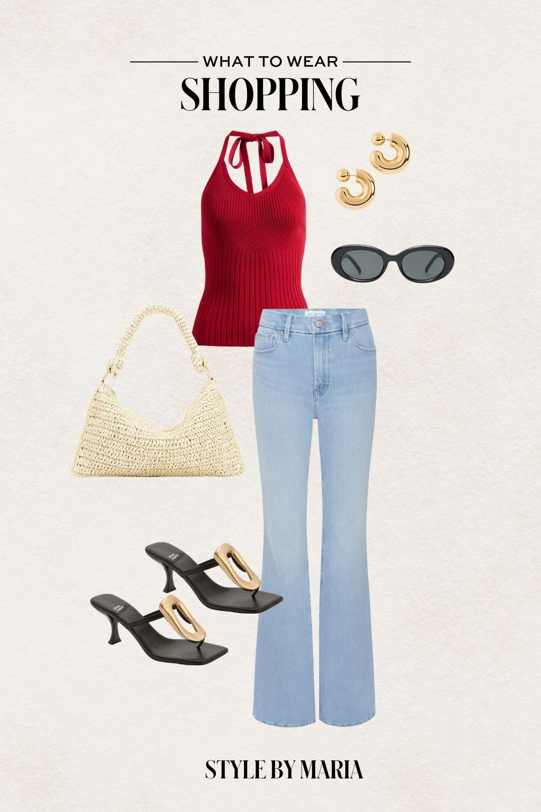 Spring outfit ideas
Reformation halter top
Good American flared jeans
Jeffrey Campbell thong sandals
Straw hobo bag

#LTKShoeCrush #LTKStyleTip #LTKSeasonal