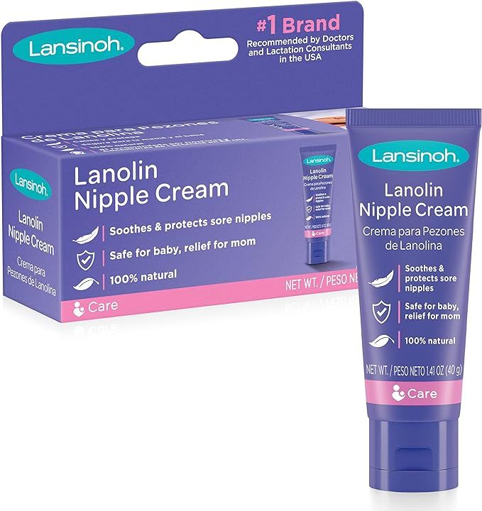 Lansinoh Lanolin Nipple Cream for Breastfeeding, 1.41 Ounces | Amazon (US)