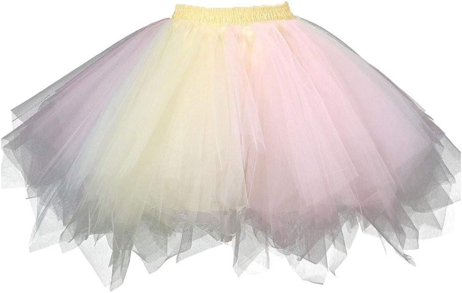 Tutu Skirt for Adult, Tutu Skirts Ballet Tutu Dress Up Tutu Womens Party Tutu for Game Birthday Part | Amazon (US)