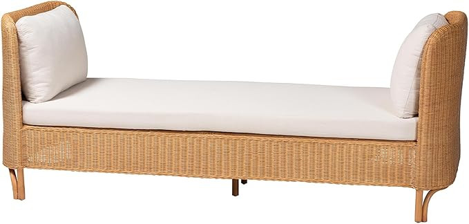 Bali & pari Diva Bohemian Light Honey Rattan Daybed | Amazon (US)