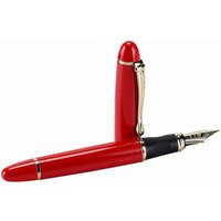 Bright Red Gold Fountain Pen, 18K Nib Fountain, Ink Pen; Penne Stilografiche Füller Stylo À Plume 万年筆 Перьевая Ручка, Fyllepenn | Etsy (US)