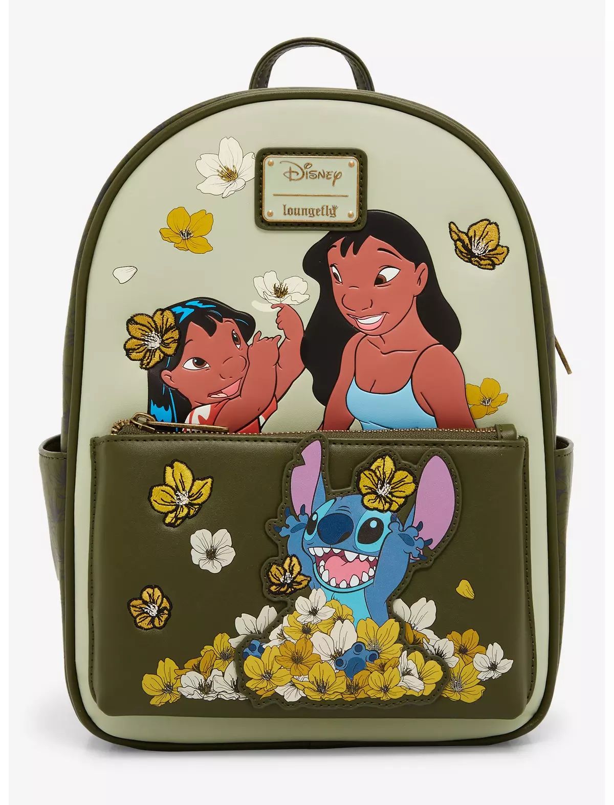 Loungefly Disney Lilo & Stitch Floral Character Portraits Mini Backpack - BoxLunch Exclusive | BoxLunch