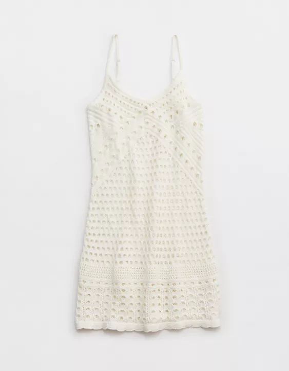 Aerie Crochet Cover Up Mini Dress | Aerie
