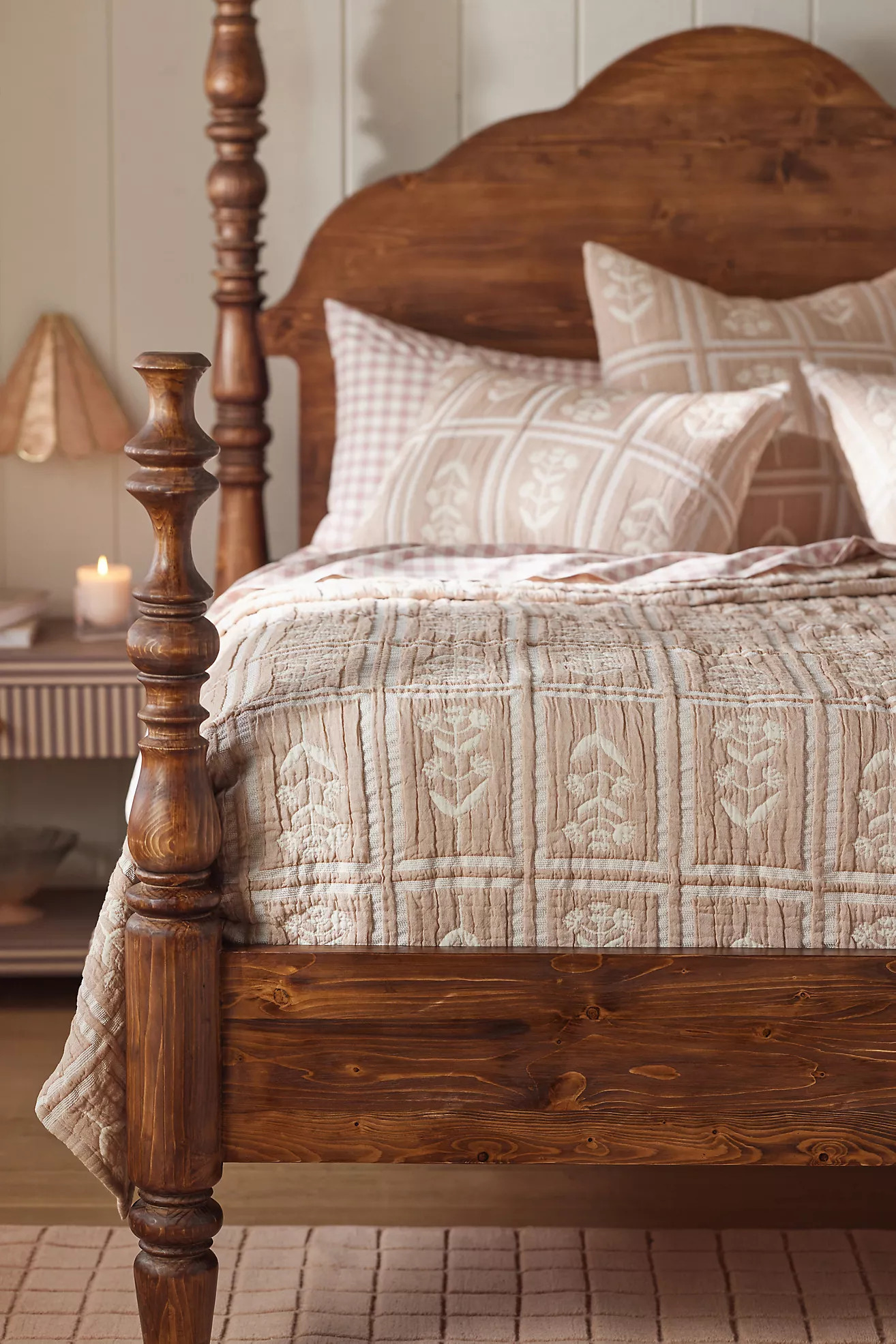 Parker Cotton Floral Woven Coverlet | Anthropologie (US)