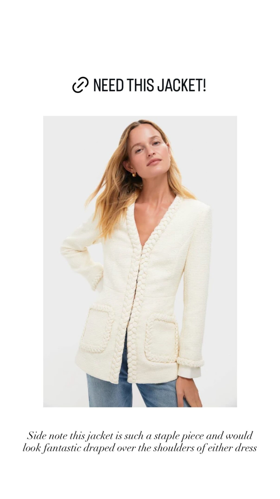 Chic blazer, spring jacket, cream jacket. 

#LTKSeasonal #LTKSpringSale #LTKWorkwear