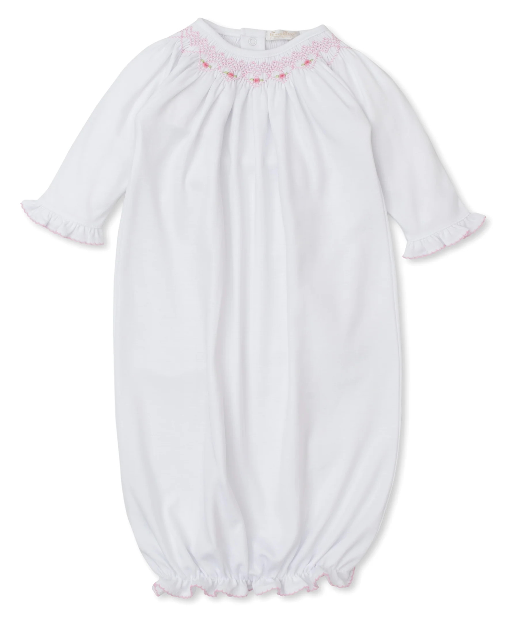 CLB Summer Bishop 24 White/Pink Sack Gown | Kissy Kissy