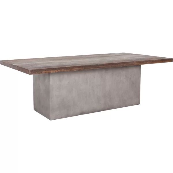 Winifred 94.5'' Solid Oak Pedestal Dining Table | Wayfair North America