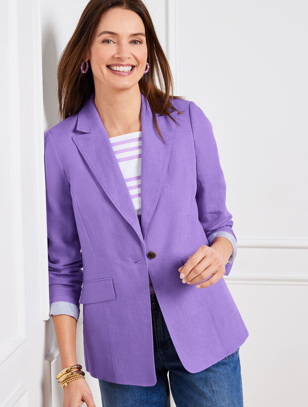 Classic Linen Blazer | Talbots