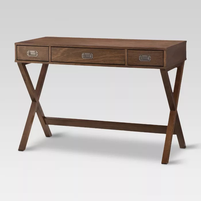 Campaign Wood Writing Desk with Drawers - Threshold™ | Target