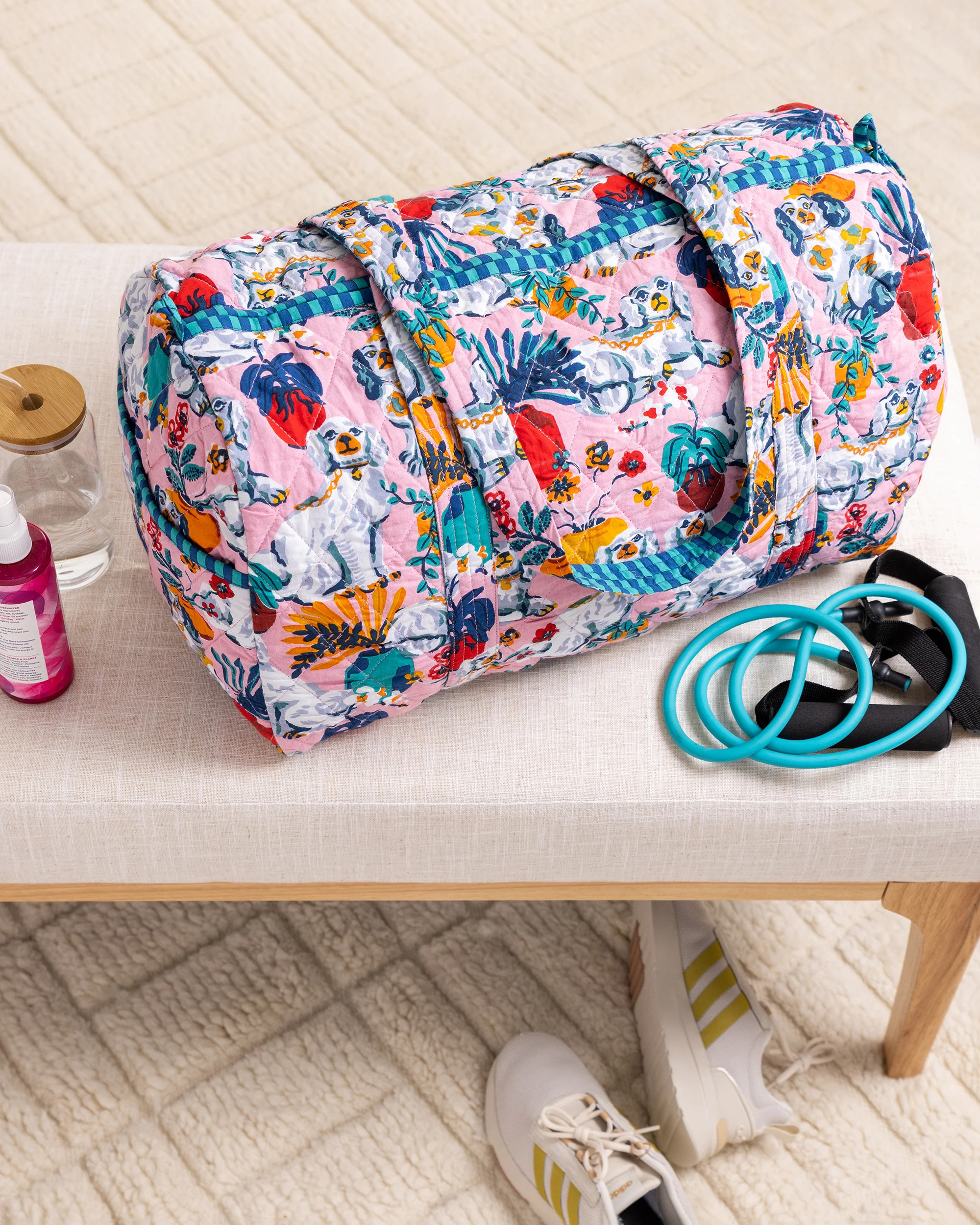 Good Dog - Quilted Duffle Bag - Vintage Rose | Printfresh