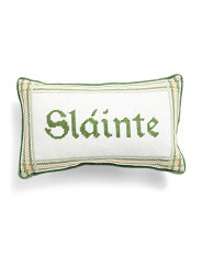 9x15 Slainte Cheers Needlepoint Pillow | Throw Pillows | Marshalls | Marshalls