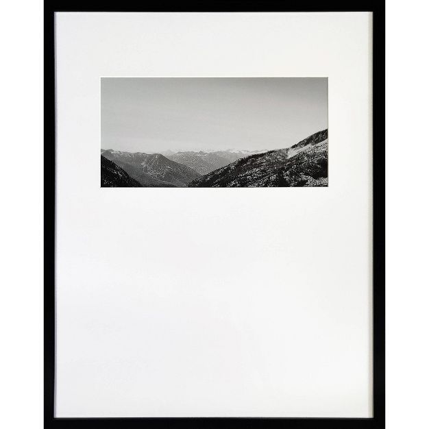 18" x 24" B&W Layered Landscape Weighted Mat Framed Wall Print - Threshold™ designed with Studi... | Target