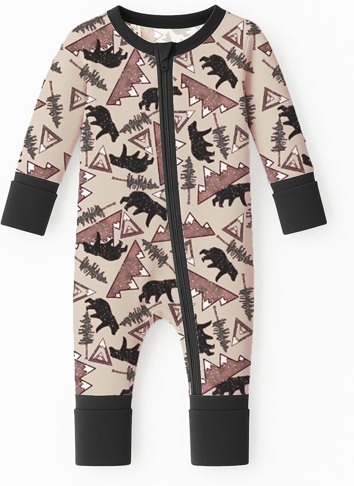 Itsy Bitsy Boutique Viscose from Bamboo Sleeper Baby Pajamas, Convertible Gripped Footie with 2-W... | Amazon (CA)