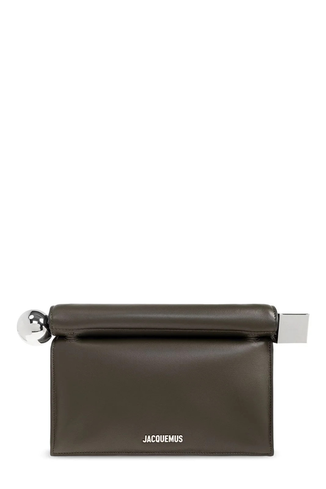 Jacquemus The Rond Carré Logo Plaque Clutch Bag | Cettire Global