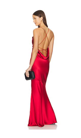 Cowl Neck Maxi Dress in Red | Revolve Clothing (Global)