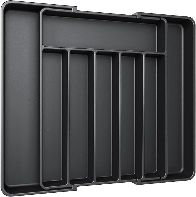 Aujen Silverware Organizer - Expandable Kitchen Drawer Organizer, Adjustable Utensil Organizer, C... | Amazon (US)