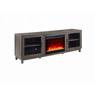 TV Stand Console with LED Light, Fireplace and Heater | Wayfair North America