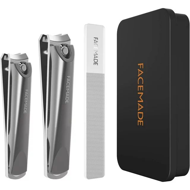 FACEMADE Nail Clipper Set, Stainless Steel Fingernails & Toenails Clippers & Nail File Sharp with... | Walmart (US)