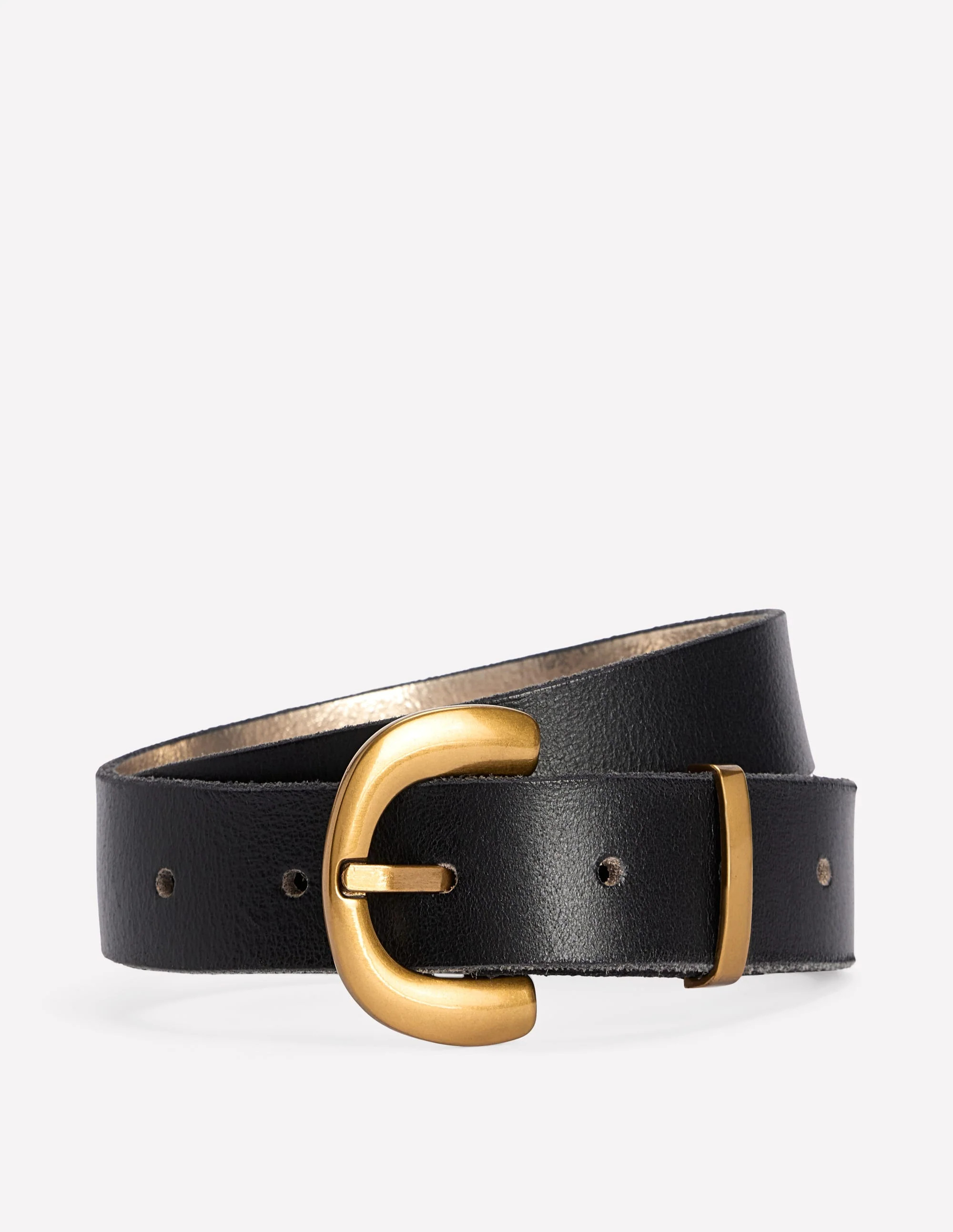 Chunky Buckle Belt-Black | Boden UK