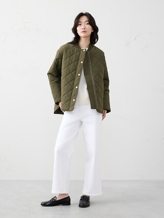 Nylon Quilted Jacket | Banana Republic Factory