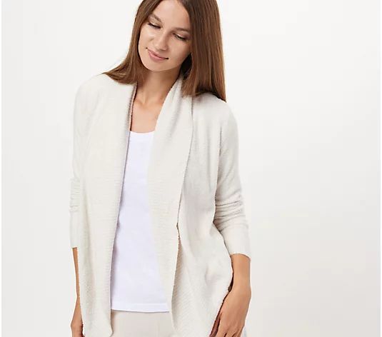 Barefoot Dreams Cozy Chic Lite Circle Cardigan | QVC