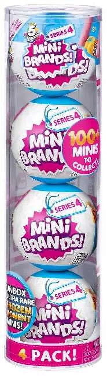 ZURU Mini Brands Kids Surprise Mystery Pack, 4 Pack | Walmart (US)