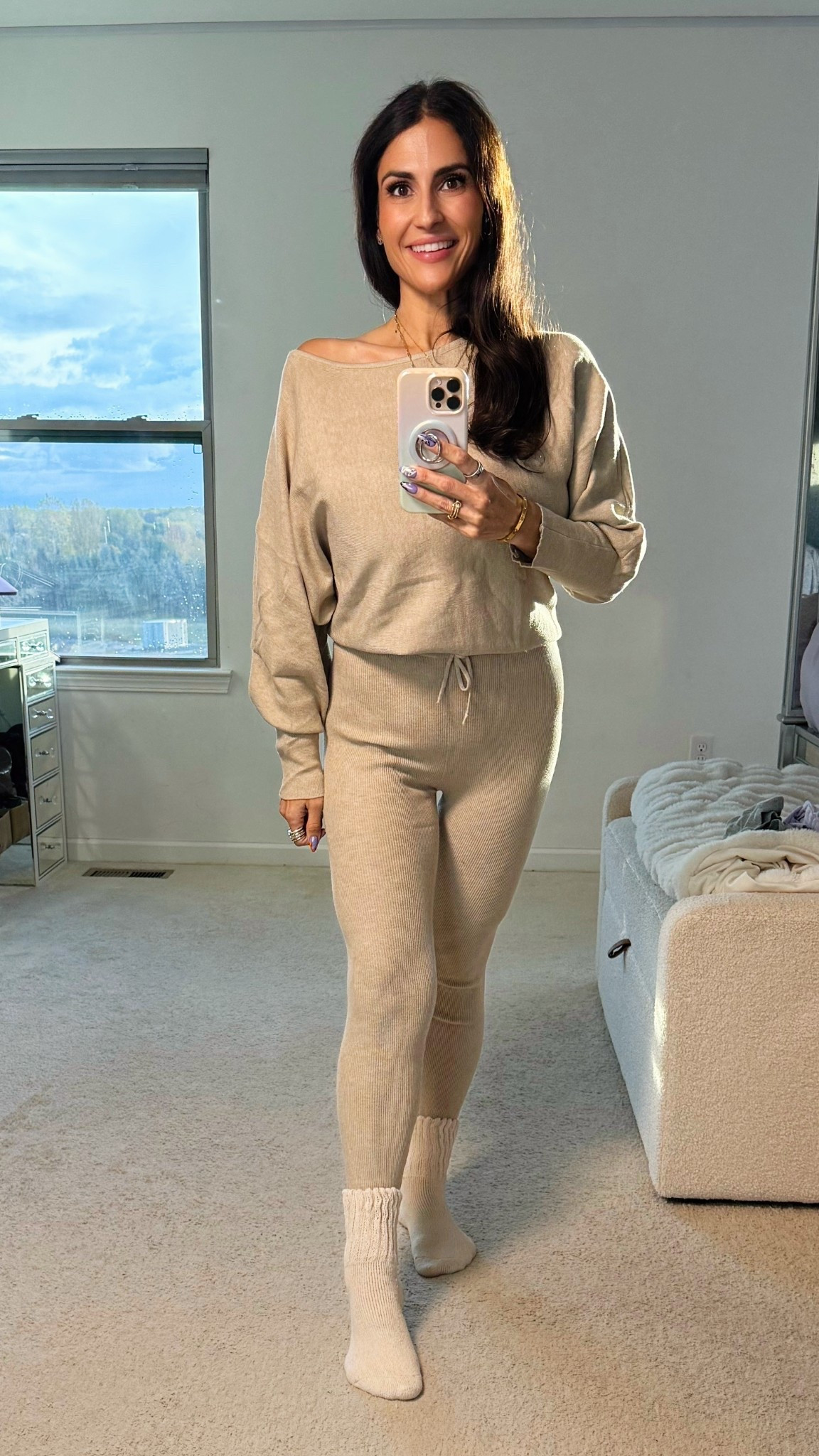 I could live in this as loungewear, but it’s cute and stylish enough to wear out! Great holiday gift 🎁 idea too! 🤩🙌✨

I’m usually a small, but sized up to a medium this time.


#LTKootd #LTKOver40 #LTKPetite