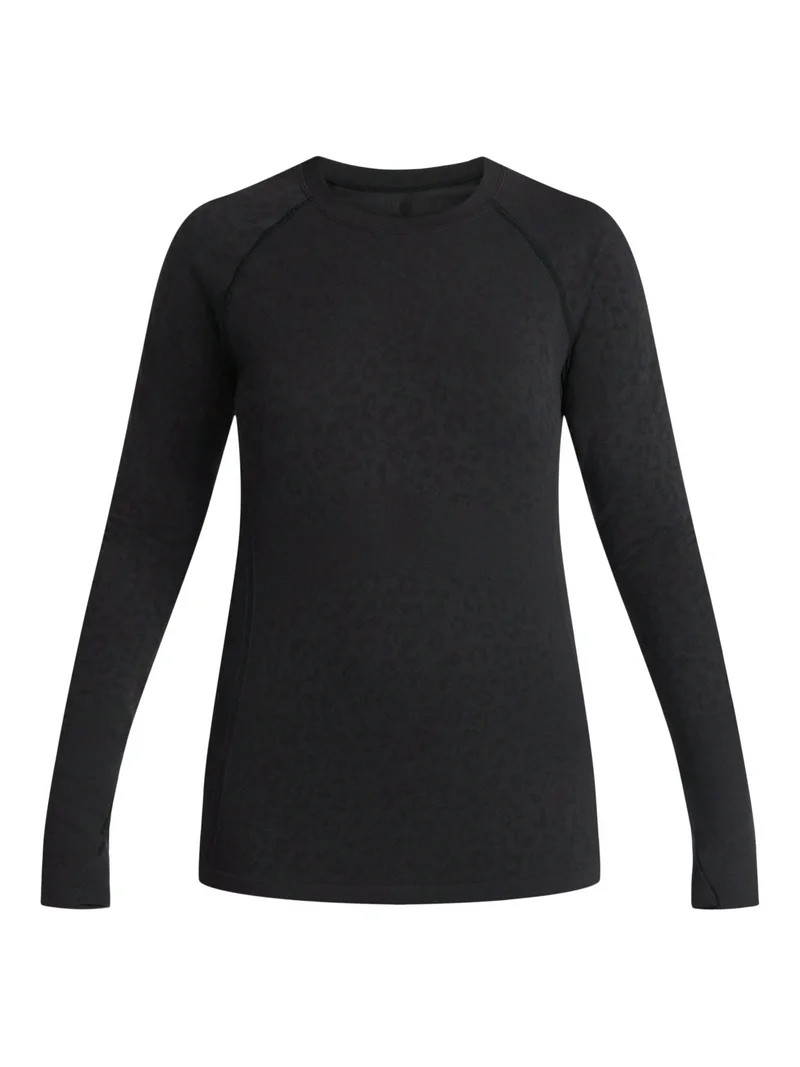 Avia Women's Seamless Tee with Long Sleeves, Sizes XS-XXXL - Walmart.com | Walmart (US)