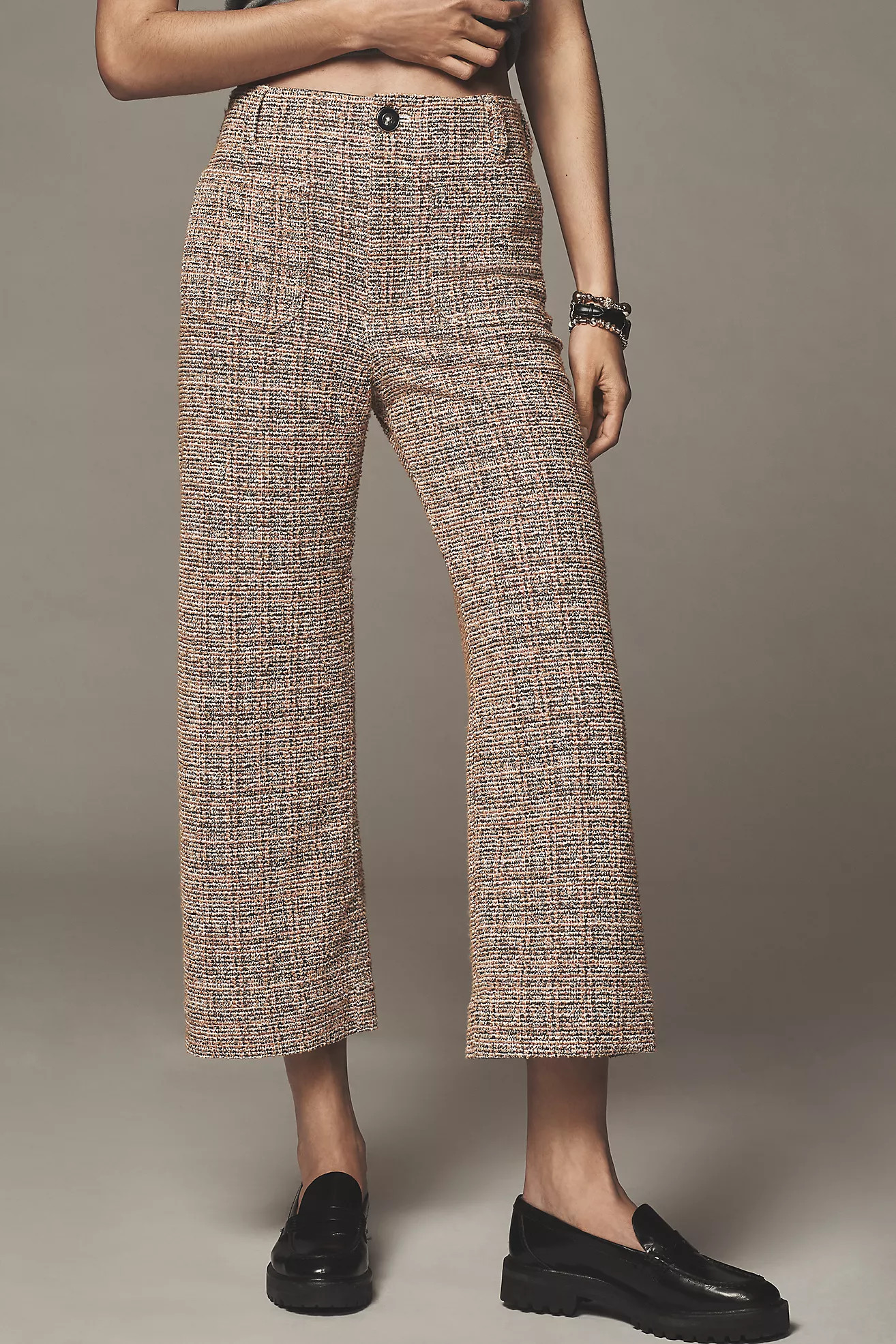 The Colette Cropped Wide-Leg Pants by Maeve: Tweed Edition | Anthropologie (US)