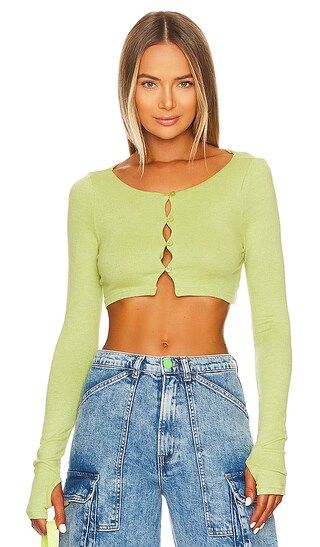 Sinclair Top in Green | Revolve Clothing (Global)