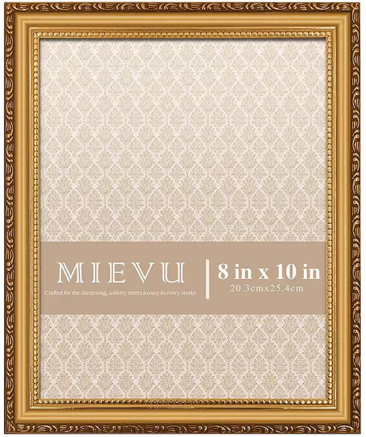 8×10 Picture Frame Gold - Picture Frames for Wall Hanging And Tabletop Display, Ornate Photo Fra... | Amazon (US)