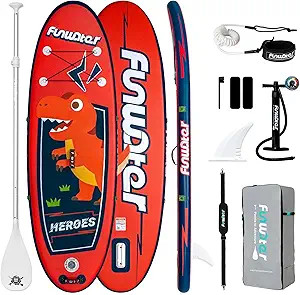 FunWater Inflatable Stand Up Paddle Board with Premium SUP Paddleboard Accessories, Anti-Slip EVA... | Amazon (US)