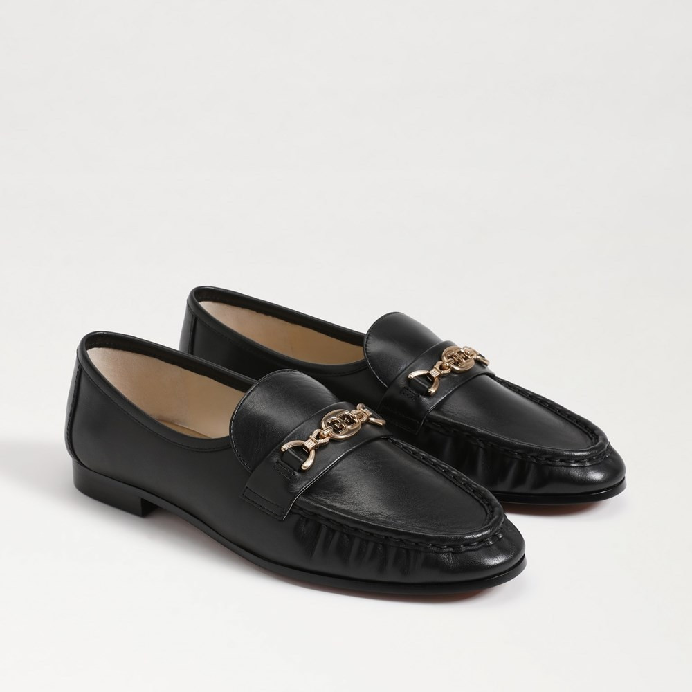 Sam Edelman Lucca Bit Loafer Black Leather | Sam Edelman